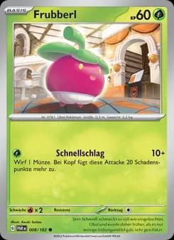 Frubberl card in German