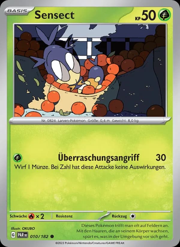Sensect card in German