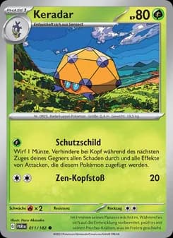 Keradar card in German