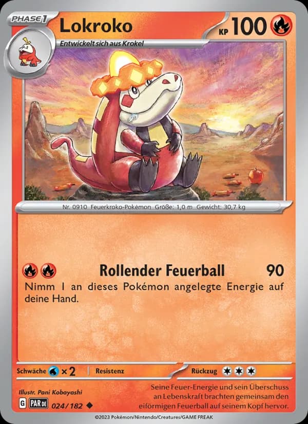Lokroko card in German