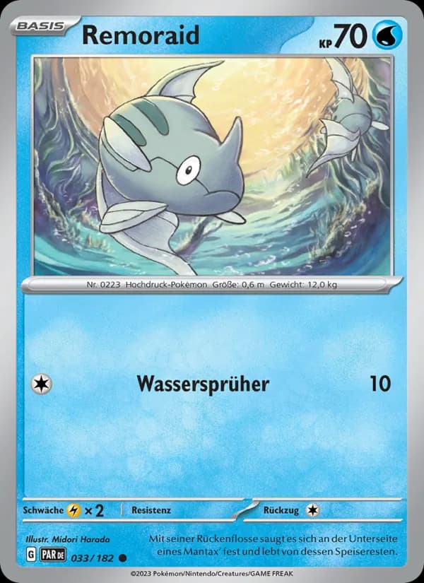 Remoraid card in German