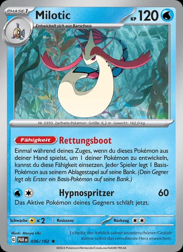 Milotic card in German