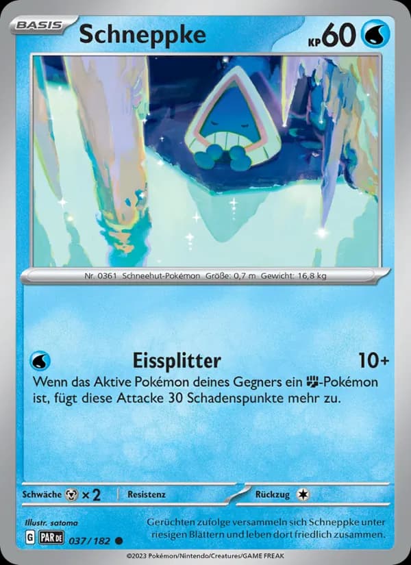 Schneppke card in German