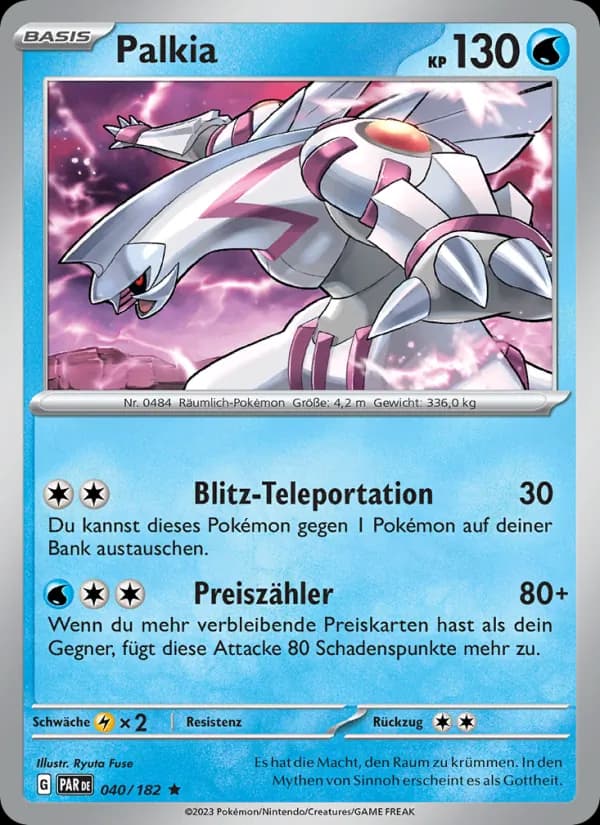Palkia card in German