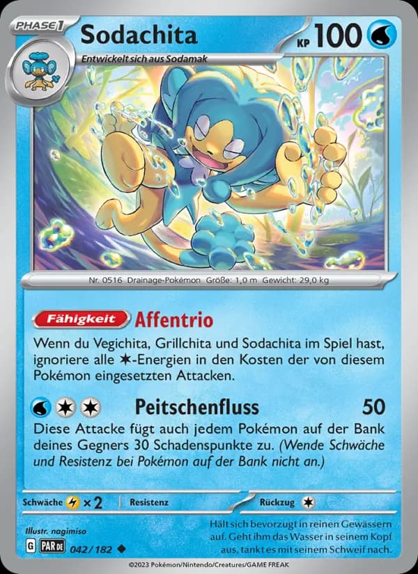 Sodachita card in German