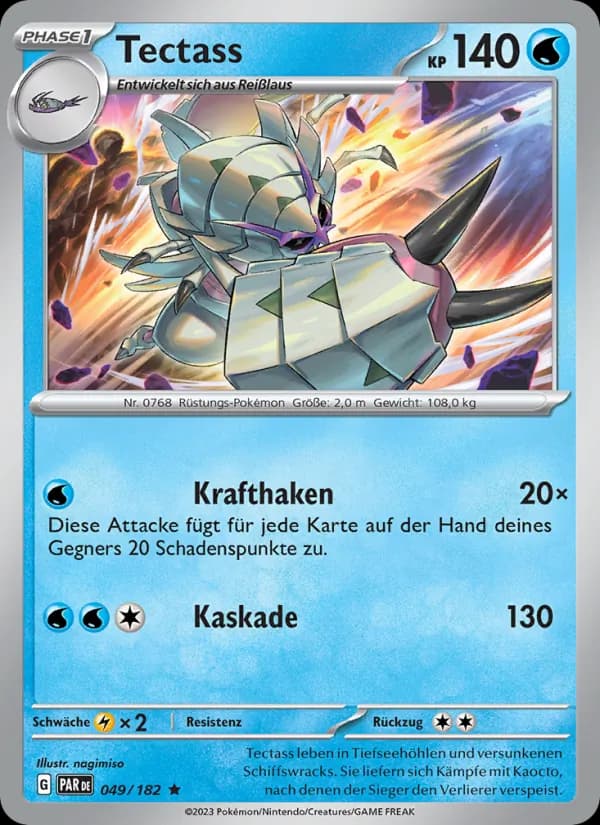 Tectass card in German