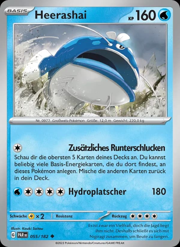 Heerashai card in German