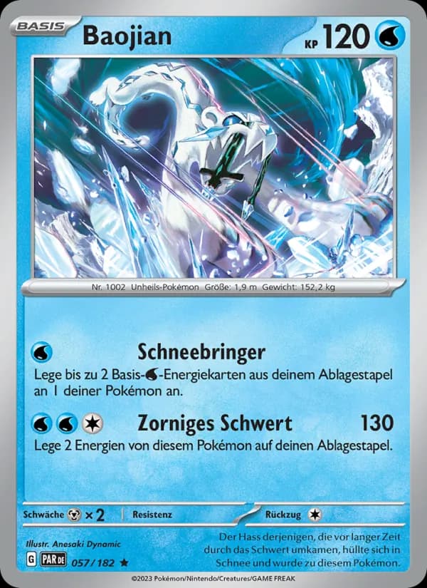 Baojian card in German