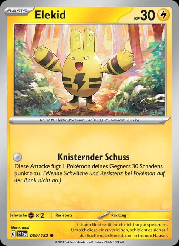 Elekid card in German