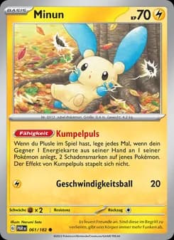 Minun card in German