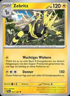 Zebritz card in German