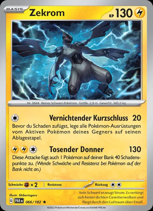 Zekrom card in German