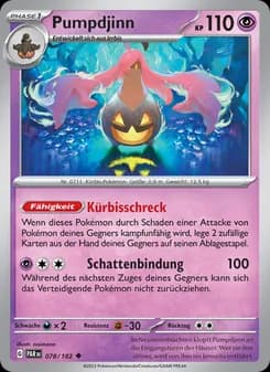 Pumpdjinn card in German