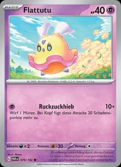 Flattutu card in German
