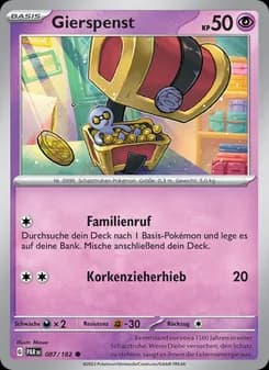 Gierspenst card in German