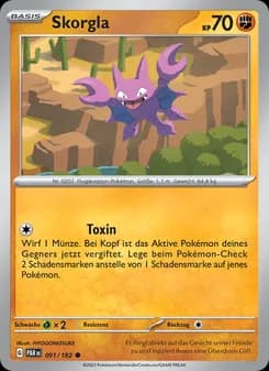 Skorgla card in German