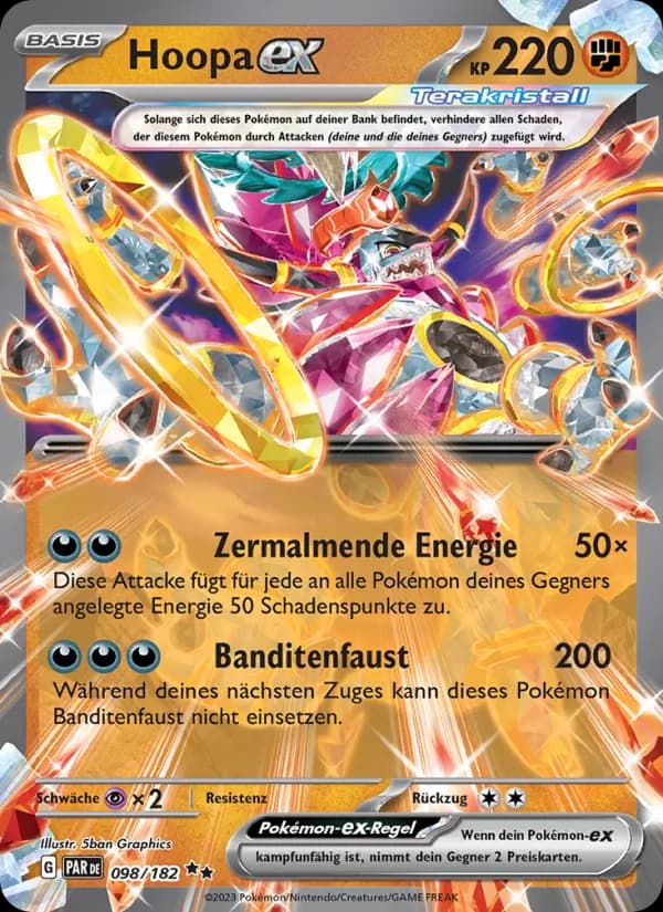 Hoopa-ex card in German
