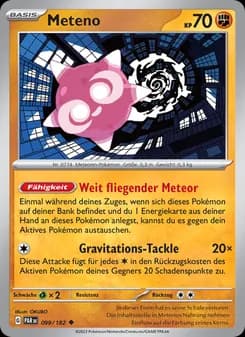 Meteno card in German