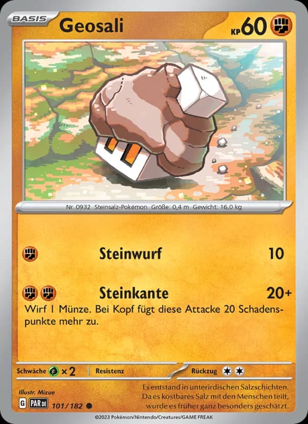 Geosali card in German