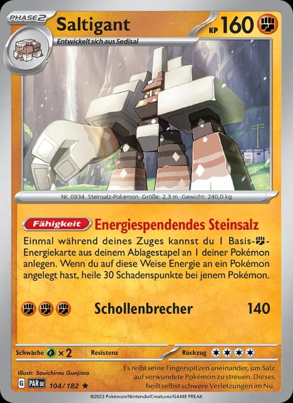 Saltigant card in German