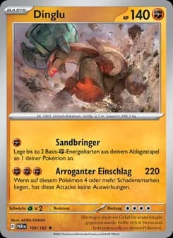 Dinglu card in German