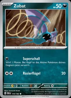 Zubat card in German