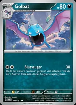 Golbat card in German