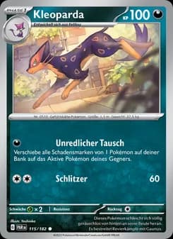 Kleoparda card in German