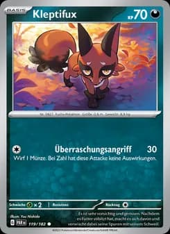Kleptifux card in German