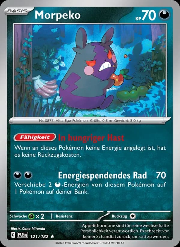 Morpeko card in German