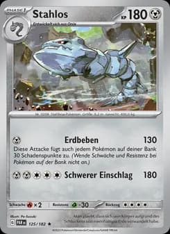 Stahlos card in German