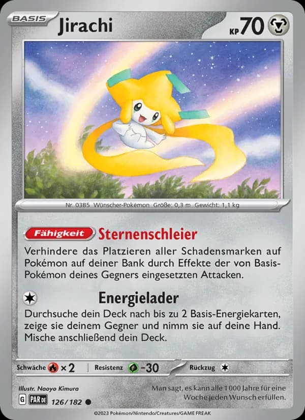 Jirachi card in German