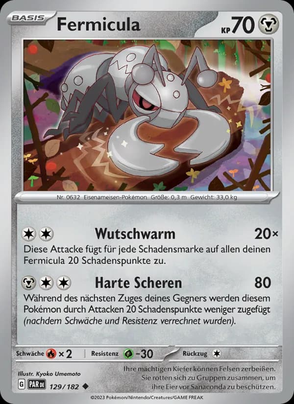 Fermicula card in German