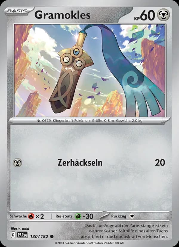 Gramokles card in German