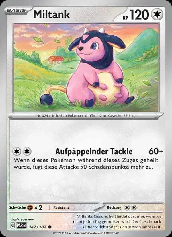 Miltank card in German