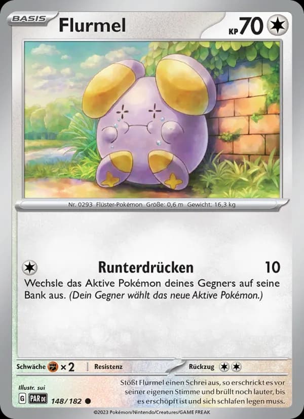 Flurmel card in German