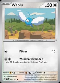 Wablu card in German