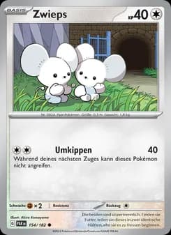 Zwieps card in German