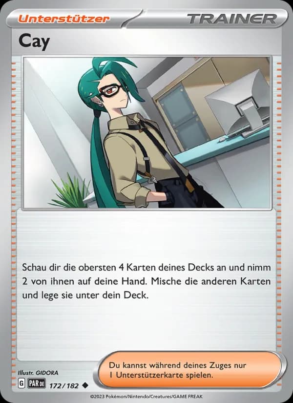 Cay card in German