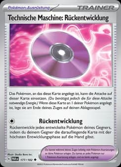 Technische Maschine: Rückentwicklung card in German