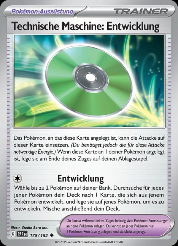 Technische Maschine: Entwicklung card in German