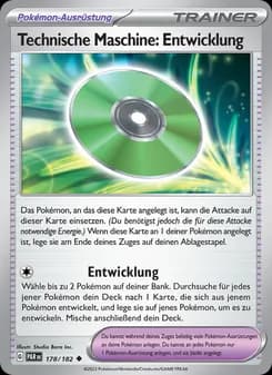Technische Maschine: Entwicklung card in German
