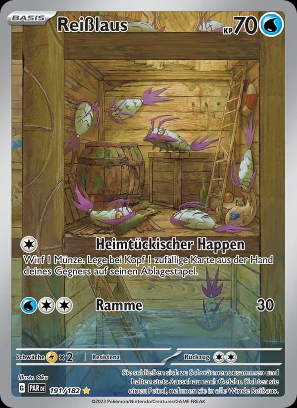 Reißlaus card in German