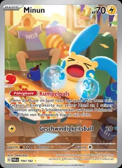Minun card in German