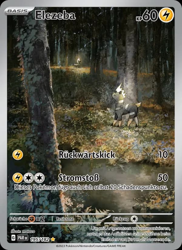 Elezeba card in German