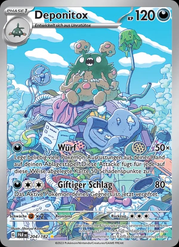 Deponitox card in German