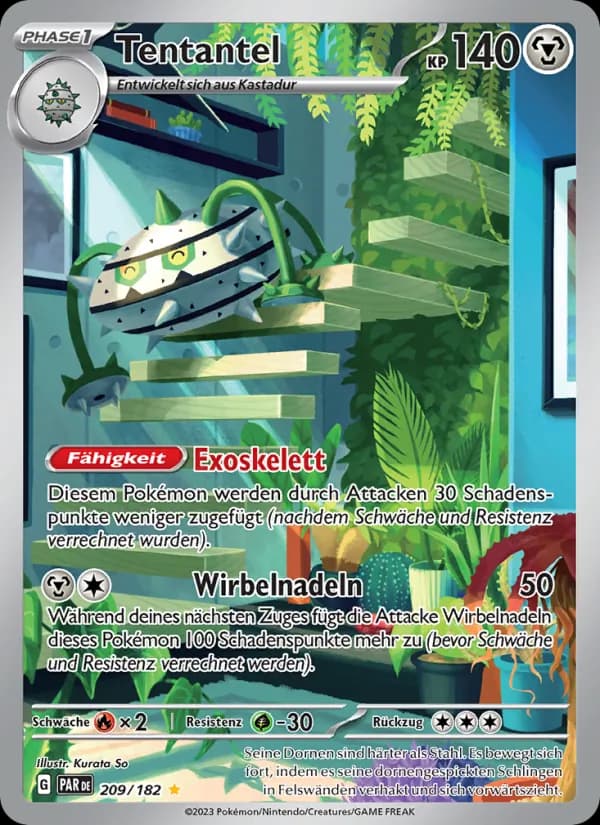 Tentantel card in German