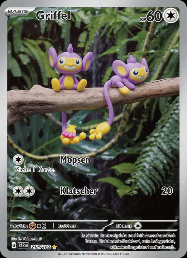Griffel card in German
