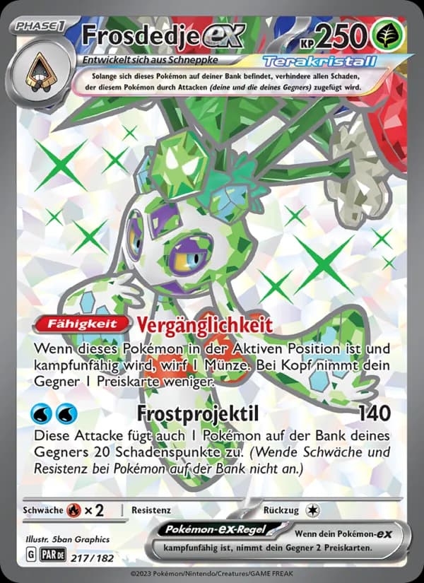 Frosdedje-ex card in German