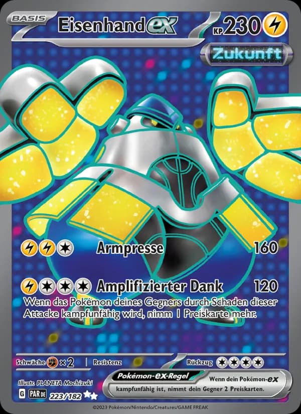 Eisenhand-ex card in German